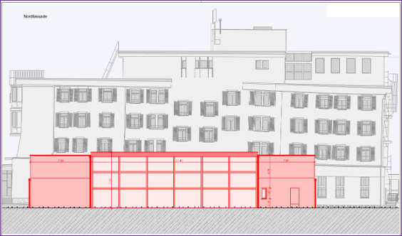 Nordfassade Ansicht