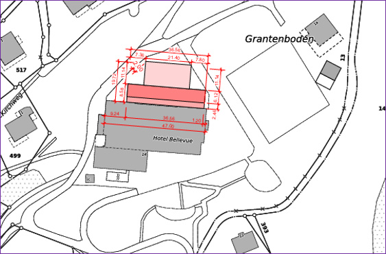 Nordfassade Grundriss