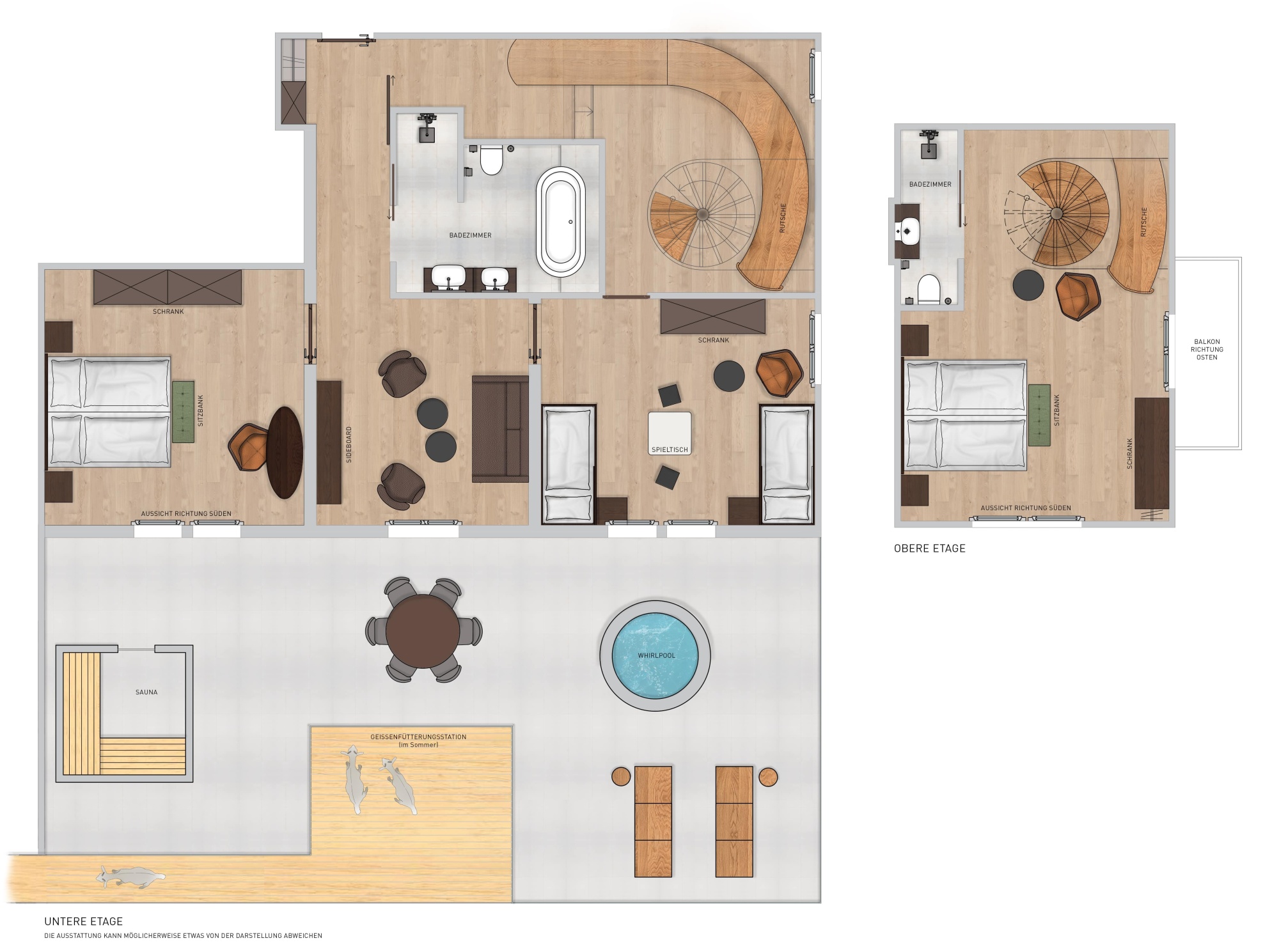02 Obergeschoss 02 koloriert Zimmer 102 Suite unendlich V5 min